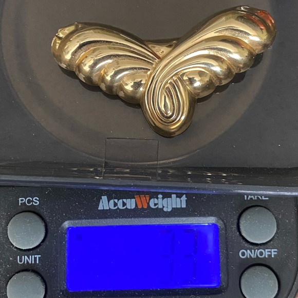 Beautiful Exquisite Solid 14K Gold Angel Wings/Butterfly Pendant Slide. Unique! - Picture 12 of 12